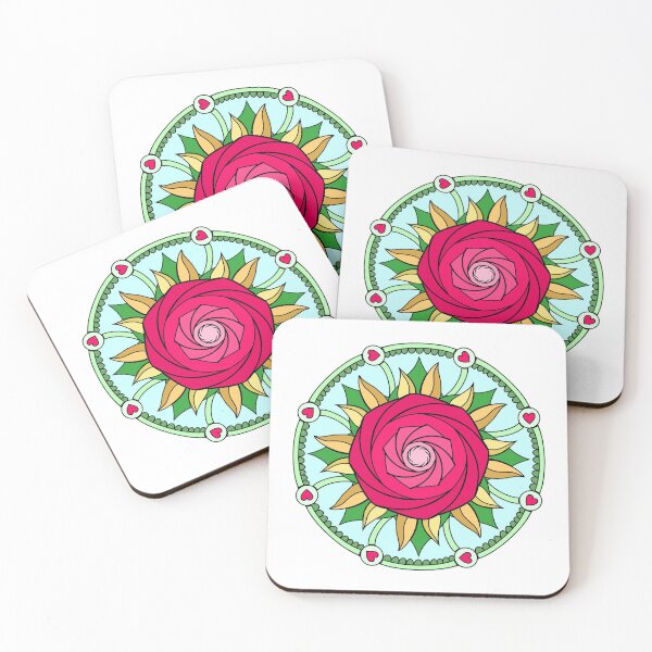 Item preview, Rose Heart Zen Mandala - #36 designed and sold by newmicro.