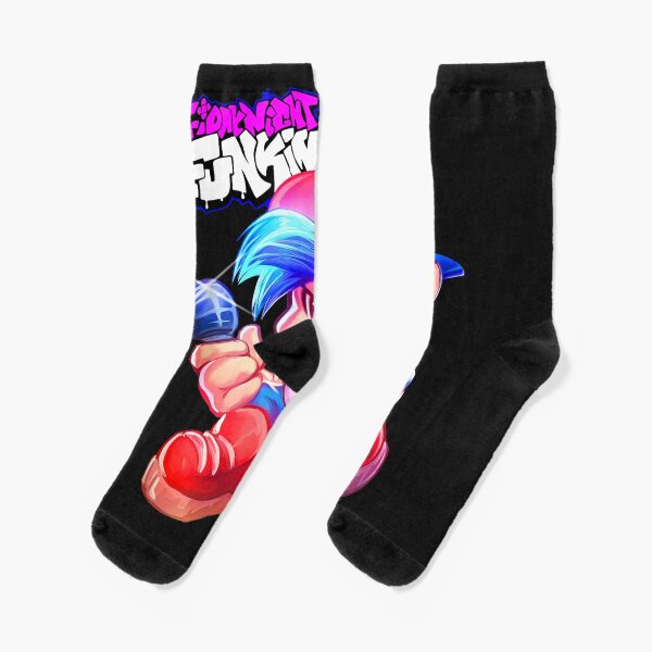 Fnf Boyfriend Socks Redbubble