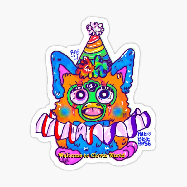 Clown Furby Sticker