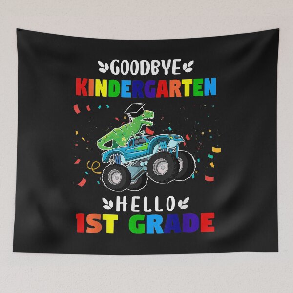 Aperçu de l'œuvre Goodbye Kindergarten Hello First Grade Graduation Boy T-Shirt créée et vendue par Active-Madive.