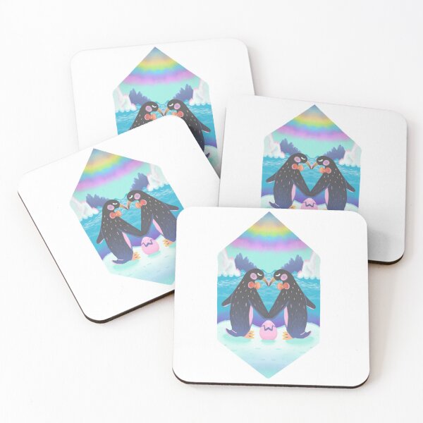 Item preview, Gay Pride Penguin Family in Digital designed and sold by narwhalwall.