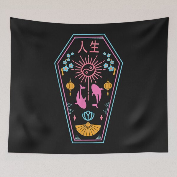 Item preview, E Girl Aesthetic  Pastel Goth  Japanese Drippy 90s Coffin TShirt14 designed and sold by blancatawa.
