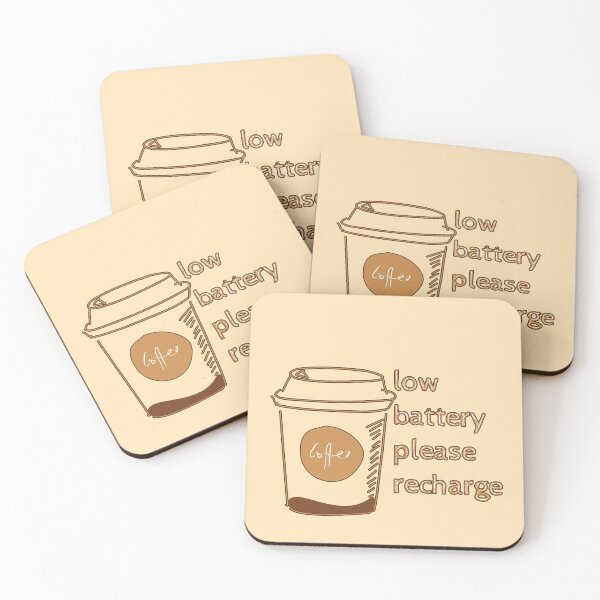 Item preview, Coffee Charging - Low Battery  designed and sold by cesarhiar.