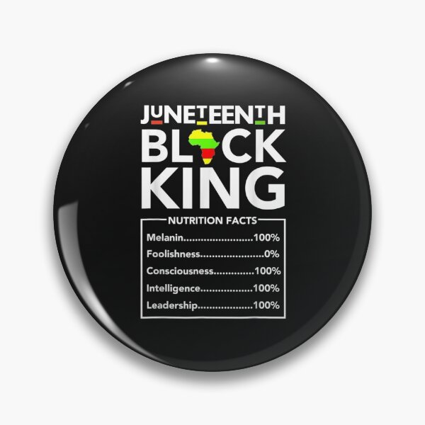 Artikelvorschau, Juneteenth Black King Nutritional Facts Men Boys Dad Son Fun T-Shirt entworfen und verkauft von Active-Madive.