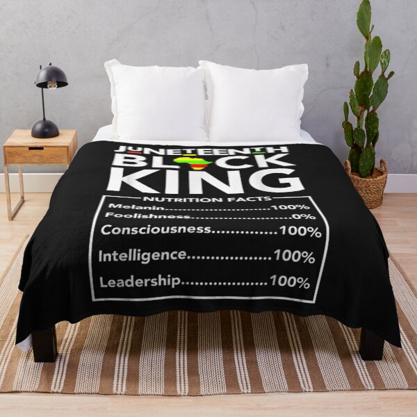 Item preview, Juneteenth Black King Nutritional Facts Men Boys Dad Son Fun T-Shirt designed and sold by Active-Madive.
