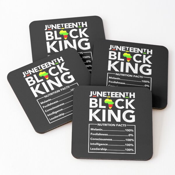 Artikelvorschau, Juneteenth Black King Nutritional Facts Men Boys Dad Son Fun T-Shirt entworfen und verkauft von Active-Madive.