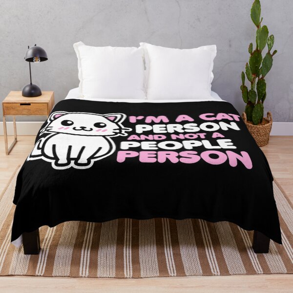 Item preview, Im a cat person and not a people person designed and sold by 23mangoes.