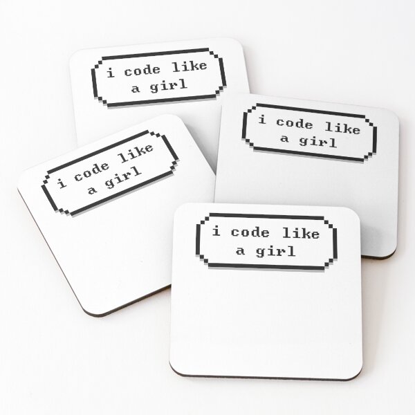 Item preview, I CODE LIKE A GIRL designed and sold by SkyStract.