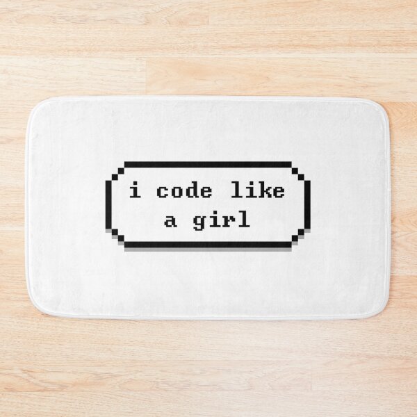 Item preview, I CODE LIKE A GIRL designed and sold by SkyStract.