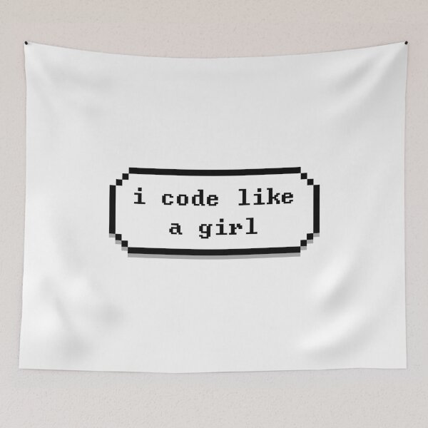 Item preview, I CODE LIKE A GIRL designed and sold by SkyStract.