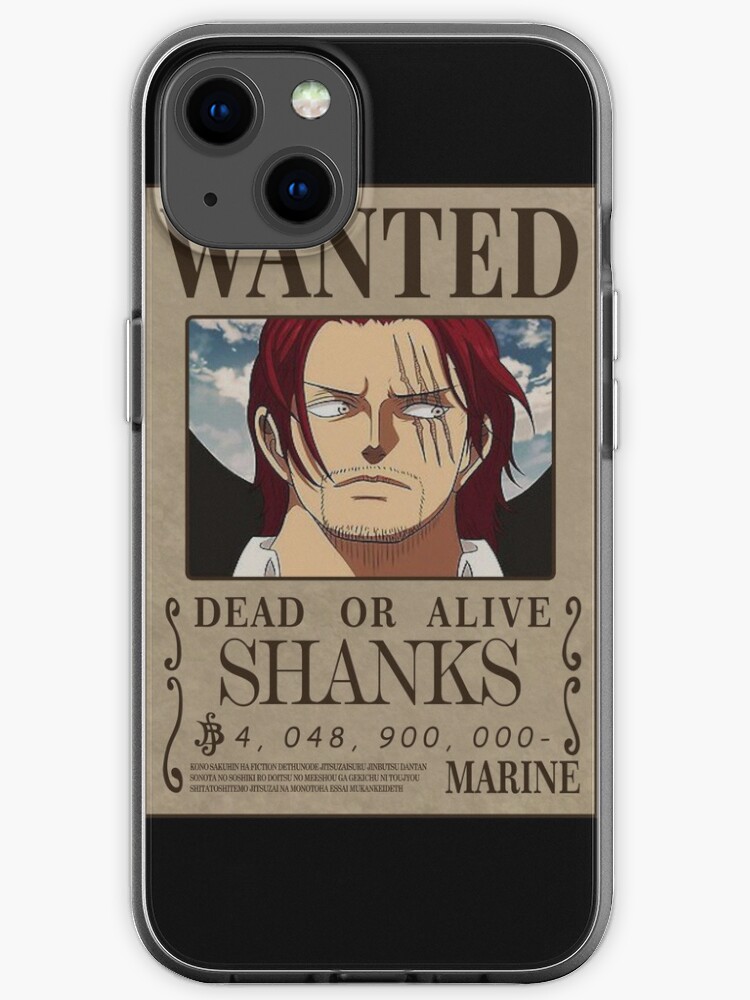 Shanks Red Hair One Piece Wanted Bounty Iphone Case For Sale By Xevxev10 Redbubble