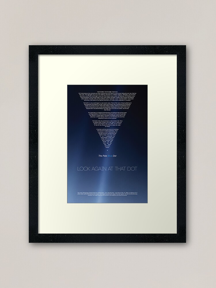 Carl Sagan American Astronomer, Pale Blue Dot - revisited 2020, Cosmos  Posters & Prints Poster for Sale by artColourized