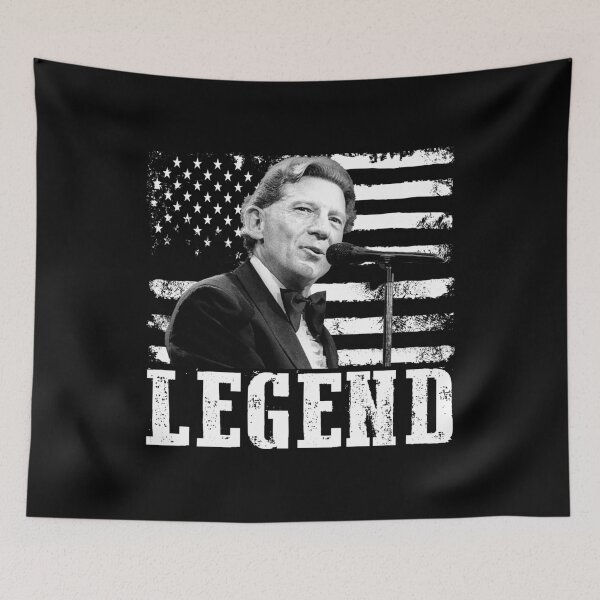 Item preview, Distressed American Flag Name Music Jerry Lee Lewis Legend designed and sold by Suzanne86.