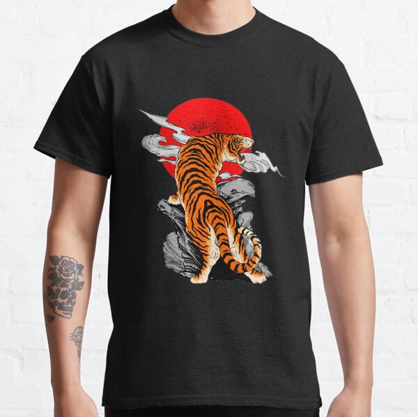Tiger, Art Tiger, Lion, Ilustration, Desain Grafis, Simplex's Classic T-Shirt