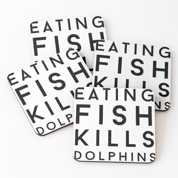 Item preview, Eating Fish Kills Dolphins designed and sold by Wenellen.