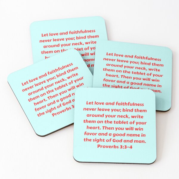 Item preview, Bible Verse Proverbs 3:3-4 designed and sold by Prayingwarrior.