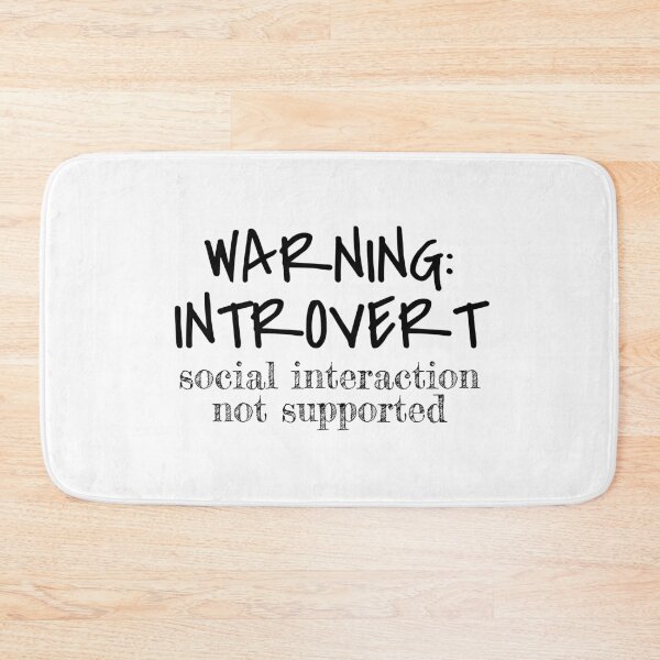 Item preview, Warning: introvert social interaction not supported designed and sold by introvertcafe.
