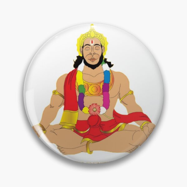 Item preview, Lord Hanuman ji in meditation / yoga . designed and sold by aruvanita.