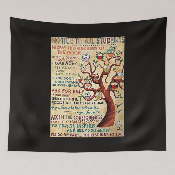 Item preview, Notice To All Students Leave The Excuses At The Door Poster designed and sold by RadanaMJohnova.