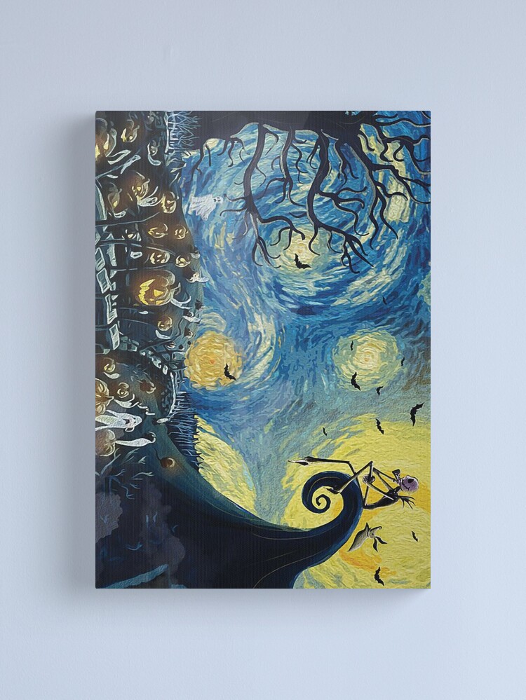 Nightmare Before Christmas Jack Skellington Starry Night