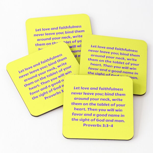 Item preview, Bible Verse Proverbs 3:3-4 designed and sold by Prayingwarrior.