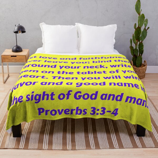 Item preview, Bible Verse Proverbs 3:3-4 designed and sold by Prayingwarrior.