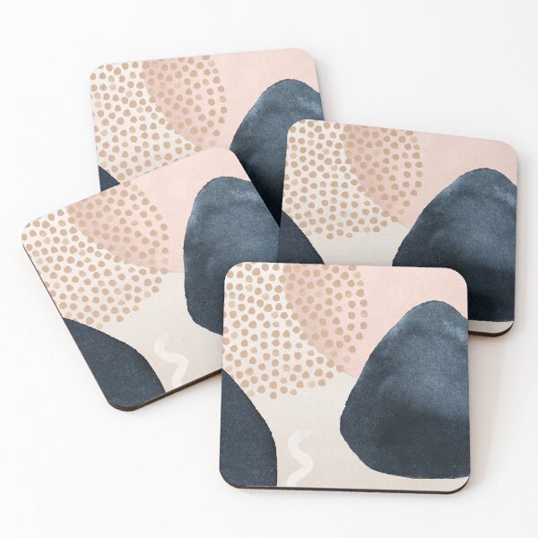 Multicolor Set of 4 4 x 4 KESS InHouse Miranda MolTriangle Waves Geometric Pattern Coasters Multicolor Set of 4 4 x 4 KESS InHouse Miranda MolTriangle Waves Geometric Pattern Coasters