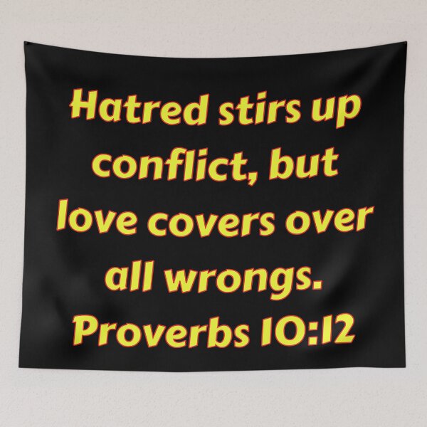 Item preview, Bible Verse Proverbs 10:12 designed and sold by Prayingwarrior.