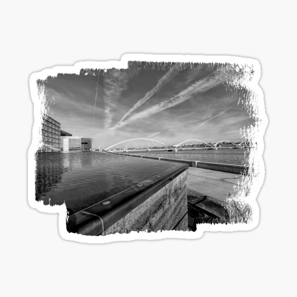 Item preview, Looking across Tempe Town Lake BW designed and sold by Elisabeth Lucas.