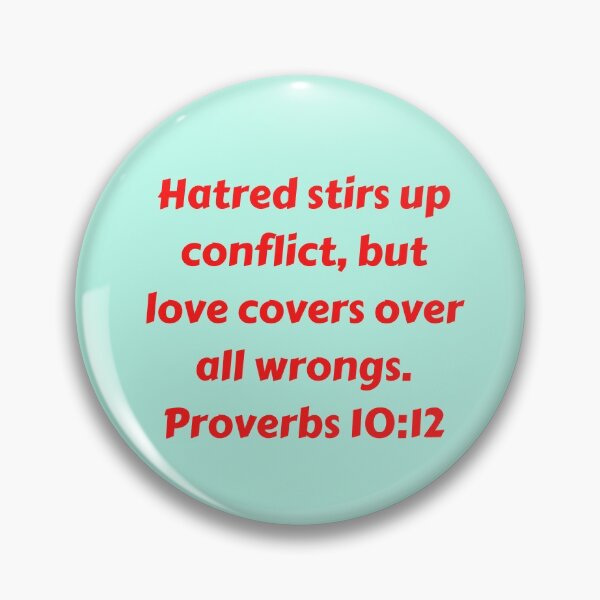 Item preview, Bible Verse Proverbs 10:12 designed and sold by Prayingwarrior.