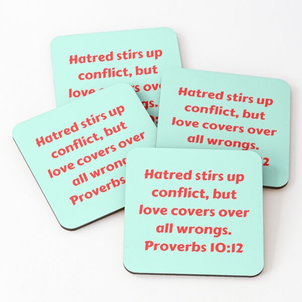 Item preview, Bible Verse Proverbs 10:12 designed and sold by Prayingwarrior.