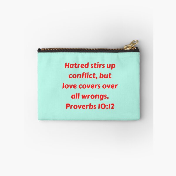 Artikelvorschau, Bible Verse Proverbs 10:12 entworfen und verkauft von Prayingwarrior.