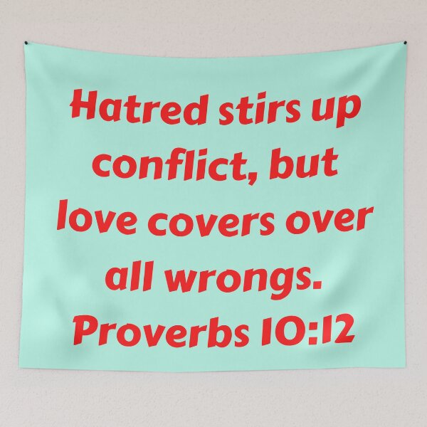 Item preview, Bible Verse Proverbs 10:12 designed and sold by Prayingwarrior.