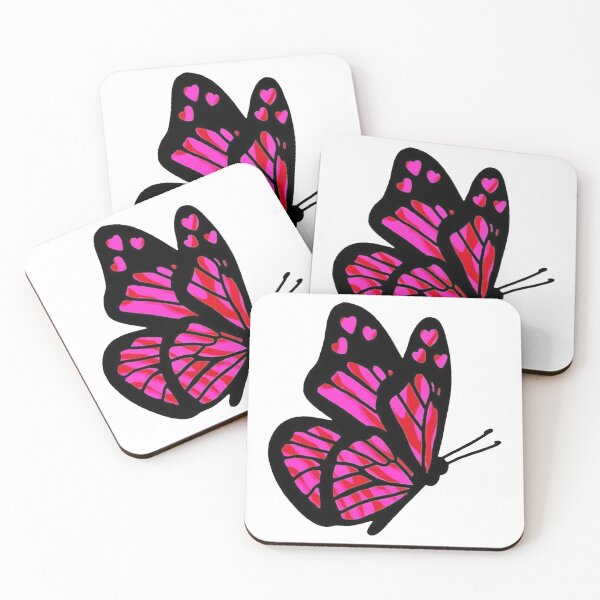 Artikelvorschau, Roter und rosa Schmetterling entworfen und verkauft von ava-olivia.