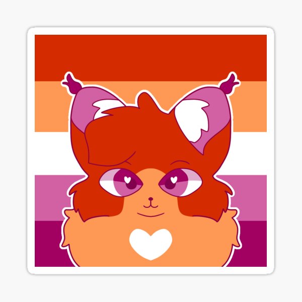 Lesbian Pride Cat Sticker
