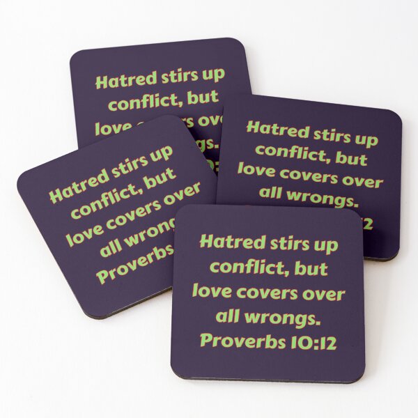 Item preview, Bible Verse Proverbs 10:12 designed and sold by Prayingwarrior.