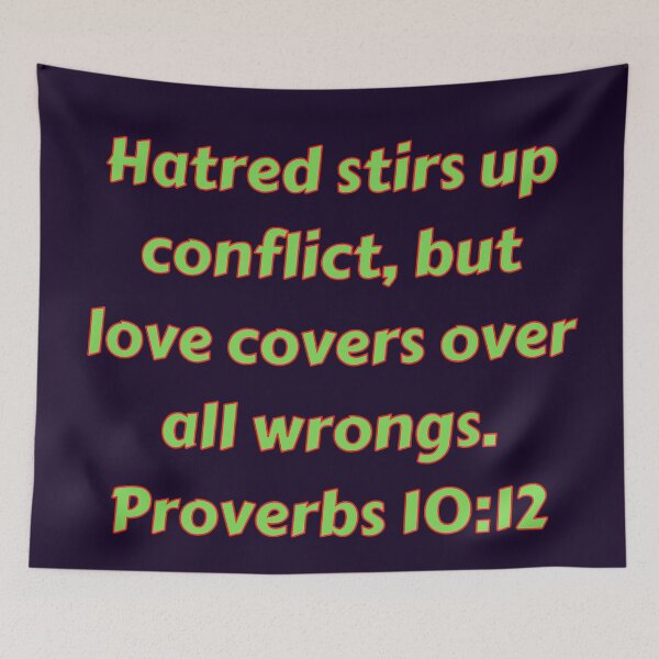 Item preview, Bible Verse Proverbs 10:12 designed and sold by Prayingwarrior.