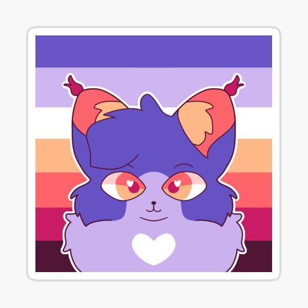 Asteric Pride Cat Sticker