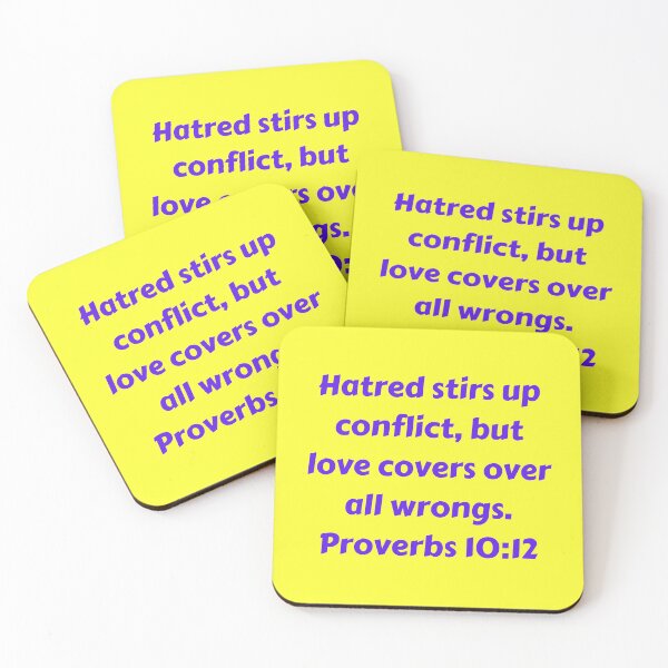 Item preview, Bible Verse Proverbs 10:12 designed and sold by Prayingwarrior.