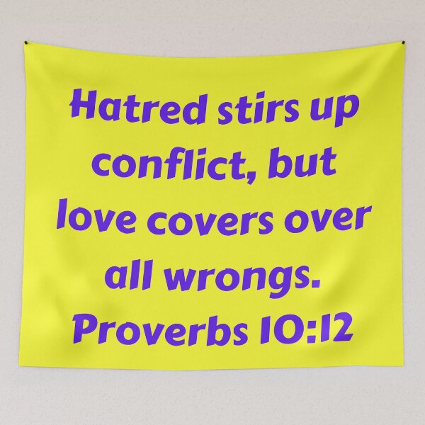Item preview, Bible Verse Proverbs 10:12 designed and sold by Prayingwarrior.