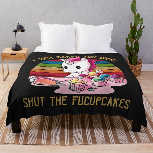 Item preview, I Just Baked You Some Shut The Fucupcakes Unicorn Baker TShirt1 designed and sold by blancatawa.