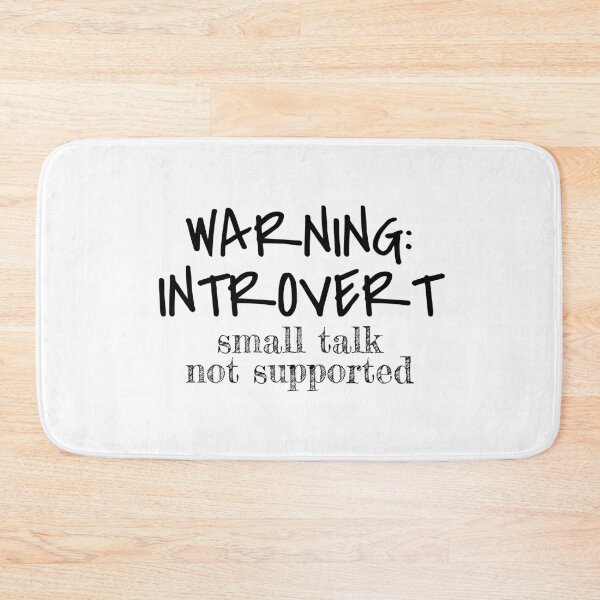 Item preview, Warning: introvert small talk not supported designed and sold by introvertcafe.