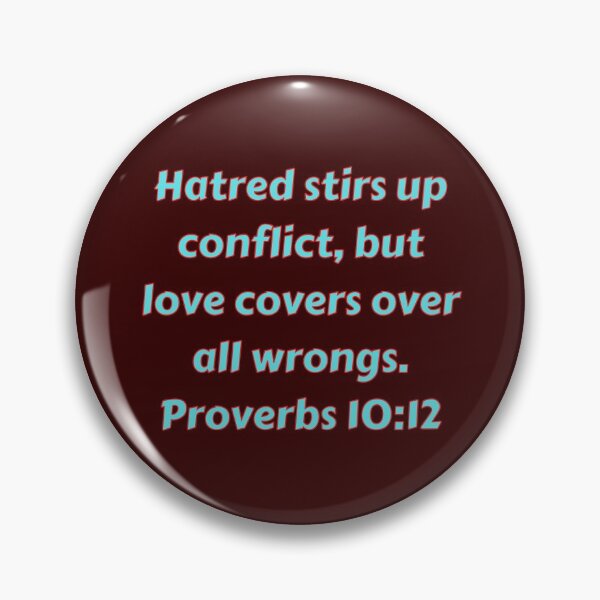 Item preview, Bible Verse Proverbs 10:12 designed and sold by Prayingwarrior.