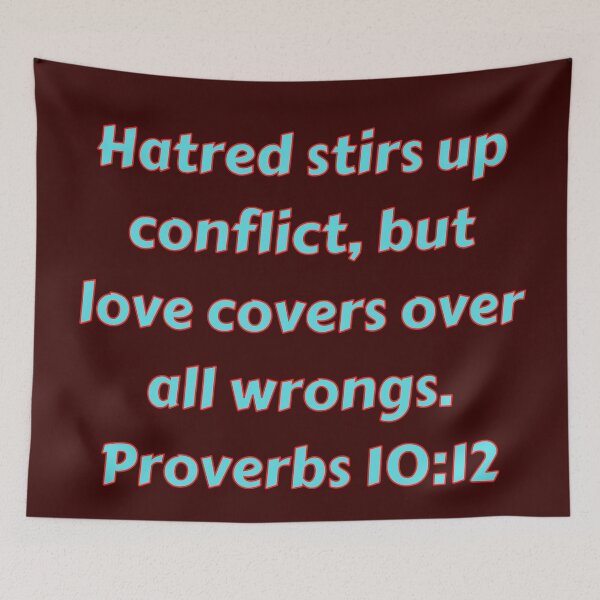 Item preview, Bible Verse Proverbs 10:12 designed and sold by Prayingwarrior.