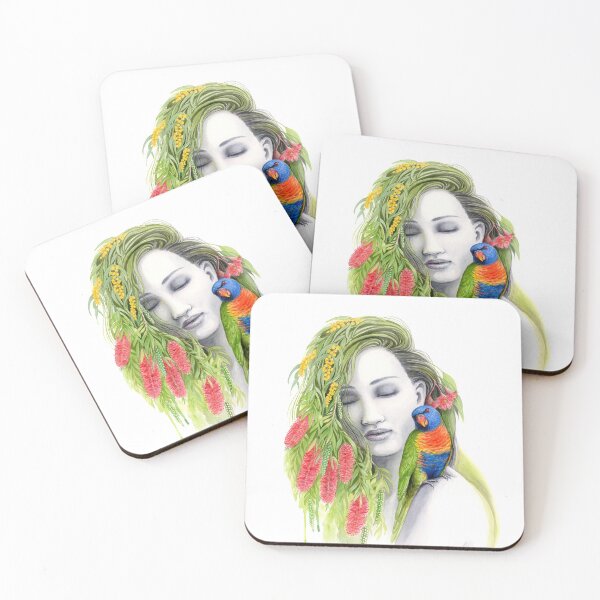 Item preview, Connection with Mother Nature - Australian flora and Rainbow Lorikeet by Nadya Neklioudova designed and sold by Nadya Neklioudova.