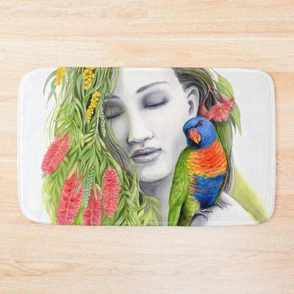 Item preview, Connection with Mother Nature - Australian flora and Rainbow Lorikeet by Nadya Neklioudova designed and sold by Nadya Neklioudova.