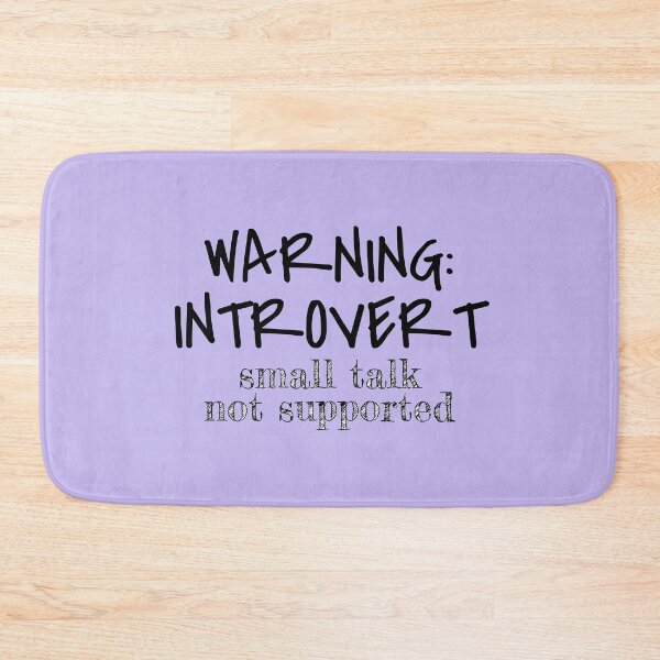 Item preview, Warning: introvert small talk not supported - light purple designed and sold by introvertcafe.