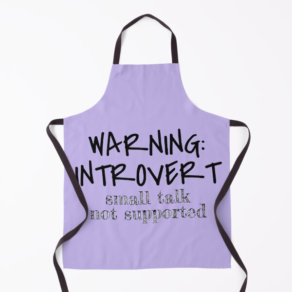 Item preview, Warning: introvert small talk not supported - light purple designed and sold by introvertcafe.