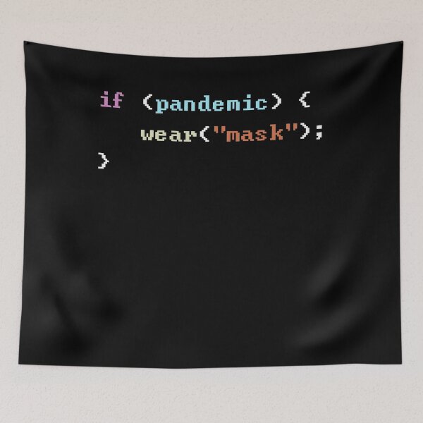 Item preview, Wear A Mask If There's a Pandemic Programming Coding Color designed and sold by SkyStract.