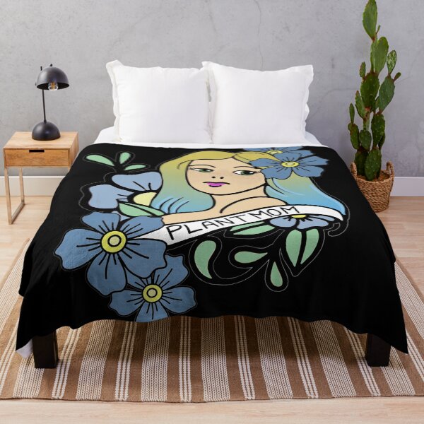 Item preview, Plant Mom and Flowers, Plant Lover, Blue Flowers designed and sold by 10pmCreations.